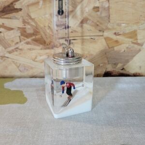 Vintage Skier Lucite Collector Piece